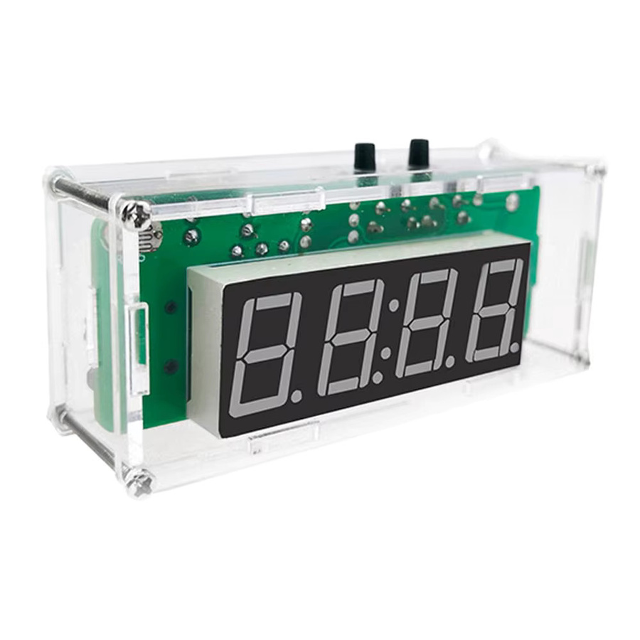 UICPAL DIY Elektronik-Bausatz LED Digitale Röhrenanzeige mit Datum, Wochentag, Temperatur und Alarm in Rot und Multicolour - Bild 1