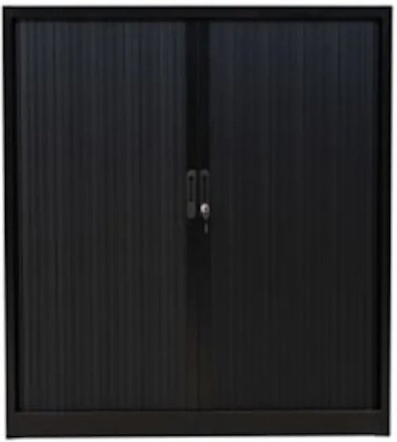 PROREGAL Rollladenschrank Weasel in Schwarz, H x B x T: 135 x 120 x 46 cm - Bild 1
