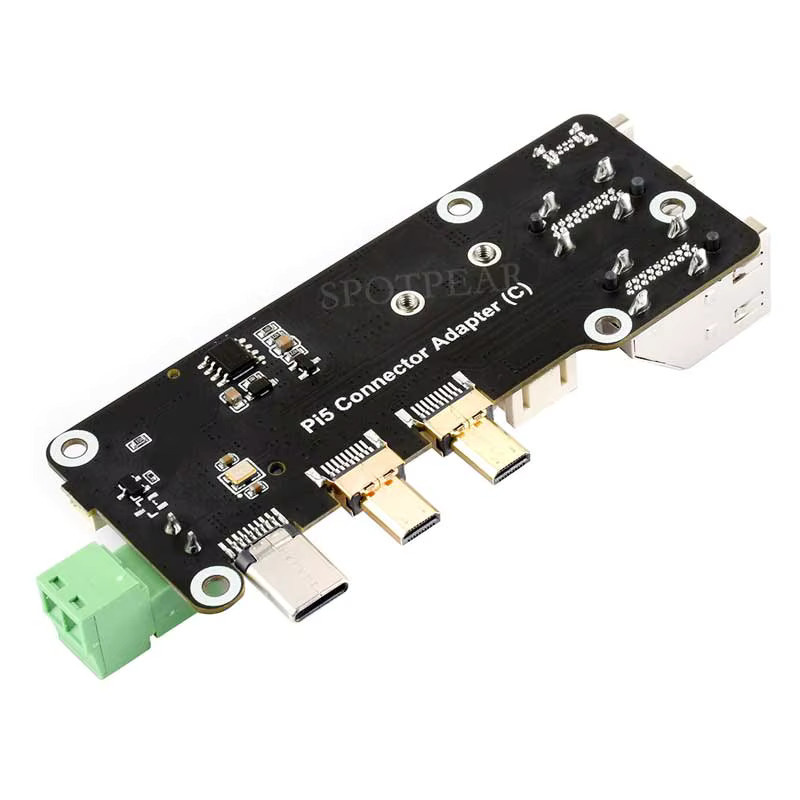 Raspberry Pi 5 PCIe auf M.2 Multifunktions-Adapterplatine mit Dual 4K HDMI-Ausgang in Schwarz - Bild 3