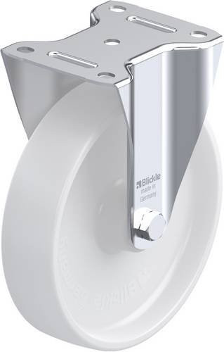 Blickle Bockrolle B-PO 200XR in Weiß mit Kunststoffrad und 400 kg Tragfähigkeit, Rad-Durchmesser: 200 mm - Bild 1
