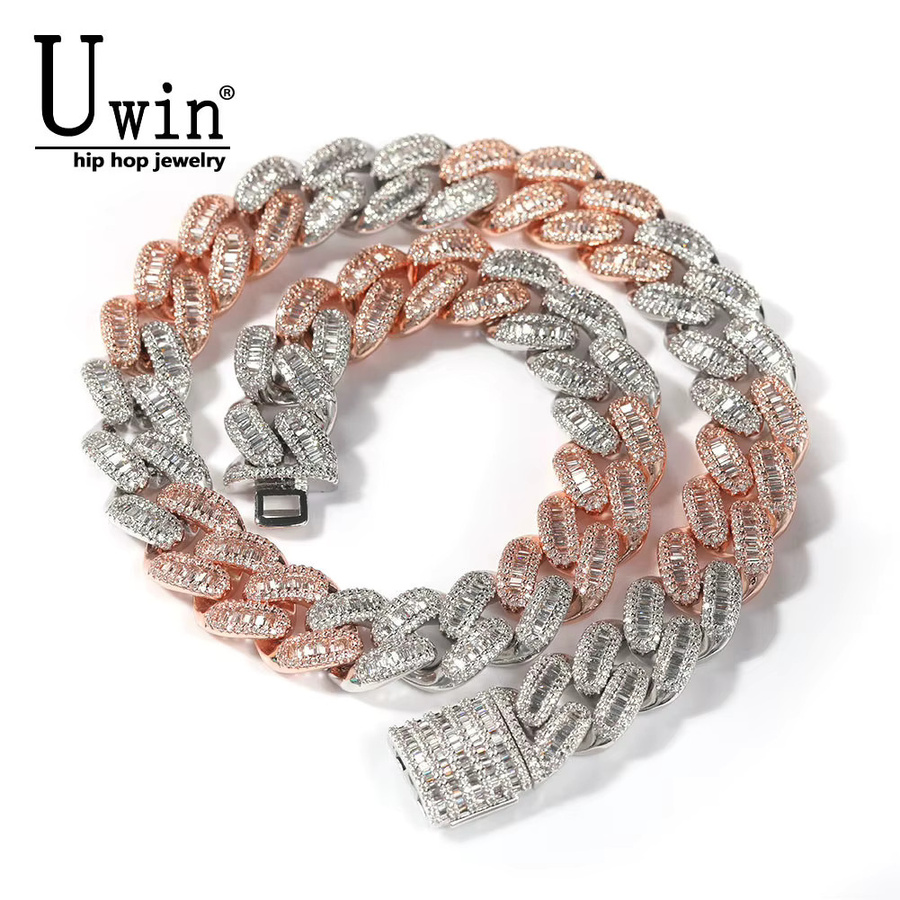 Uwin Halskette, Bicolor, Zirkonia, Unisex - Bild 2