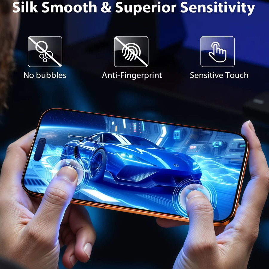 2 Stück Anti-Blaulicht Schutzfolie aus gehärtetem Glas für Samsung Galaxy A56 A55 A36 A35 A26 A16 A15, transparente Vollabdeckung zum Augenschutz - Bild 4