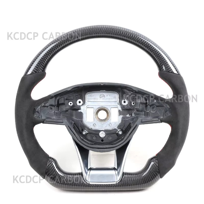 MEGALOMANIA Carbon Faser Lenkrad in Schwarz für Mercedes Benz C200 C180 C63 C300 W204 W205 SLK GLK GLC GLE E63 G63 G65 C190 Modelle 2015-2018 - Bild 4