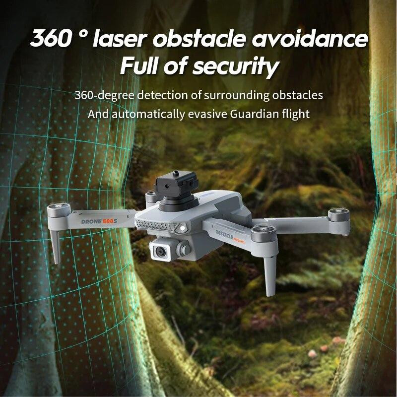 LYZRC E88s Drohne 8K Dual Kamera WIFI mit Hindernisvermeidung schwarz - Bild 3