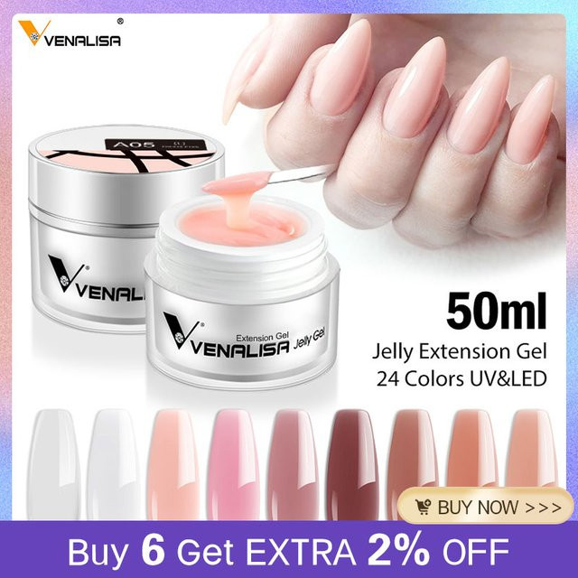 Venalisa Nagelaufbau-Gel, Klares, 50 ml - Bild 1