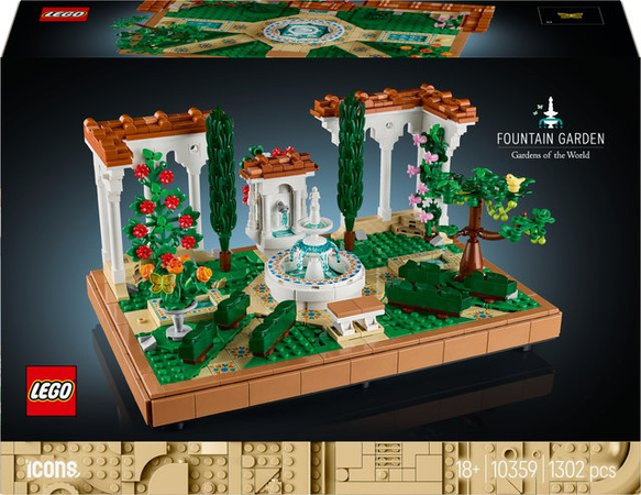 LEGO Icons Springbrunnengarten Konstruktionsspielzeug