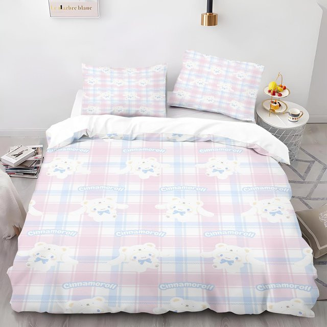 Bettwäsche-Set Softura Cinnamoroll in Pink mit Bettbezug und Kissenbezügen aus Mikrofaser, B/H: 200 x 200 cm - Bild 1