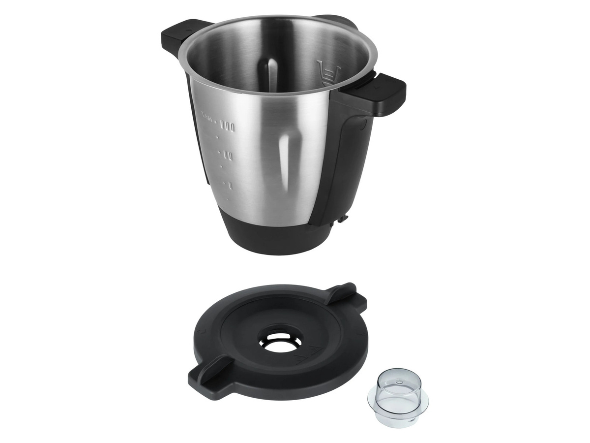 SILVERCREST Mixbehälter-Set 6-tlg. für Monsieur Cuisine Connect Zubehör SMCCM 6 A1 in Silber - Bild 2