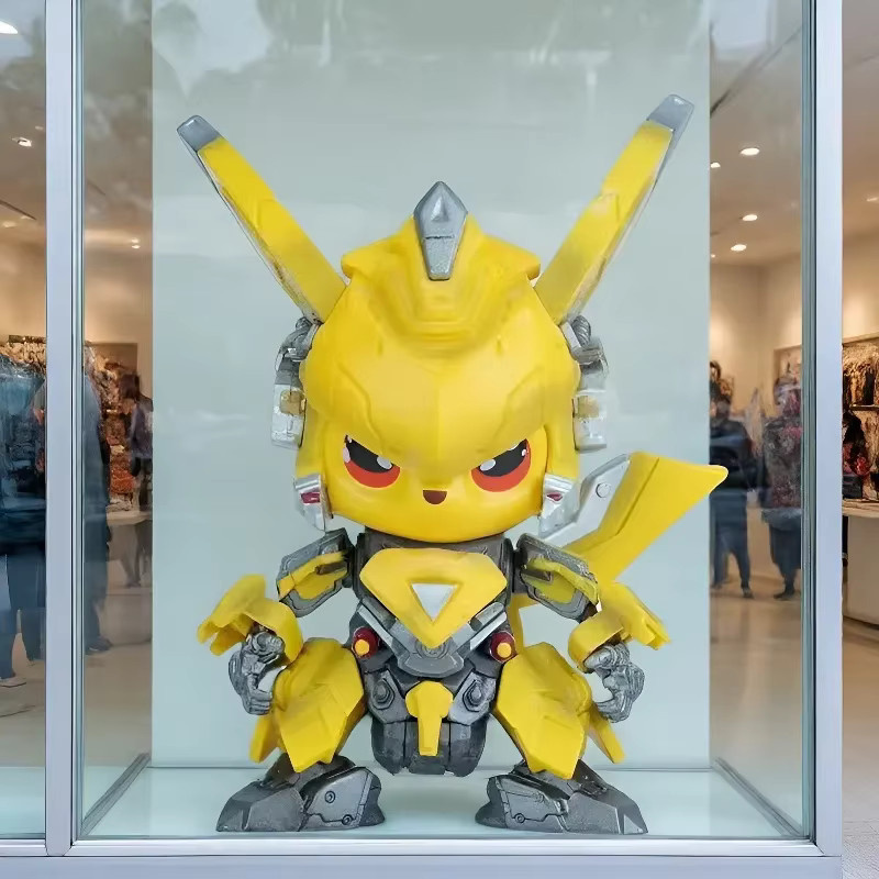 Bandai Pikachu COS Mech Warrior Limited Edition GK Statue, gelb, Sammlermodell für Anime-Fans - Bild 2