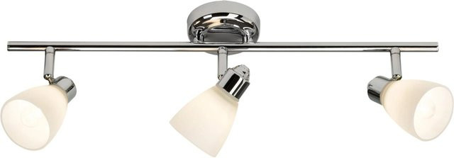 Brilliant Kensington 3-flammiges Spotrohr Bad-Deckenleuchte Chrom und Weiß, dimmbar, IP44, G9 - Bild 1
