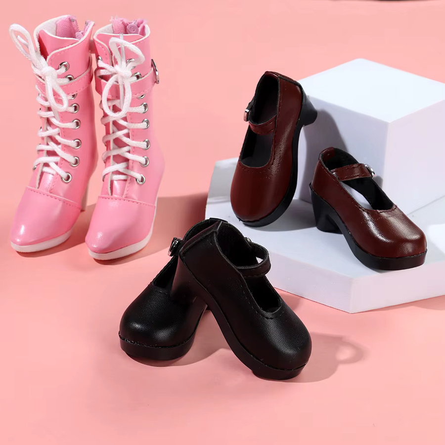 SIRENXI Puppen-Stiefel aus PU Zubehör - Bild 4