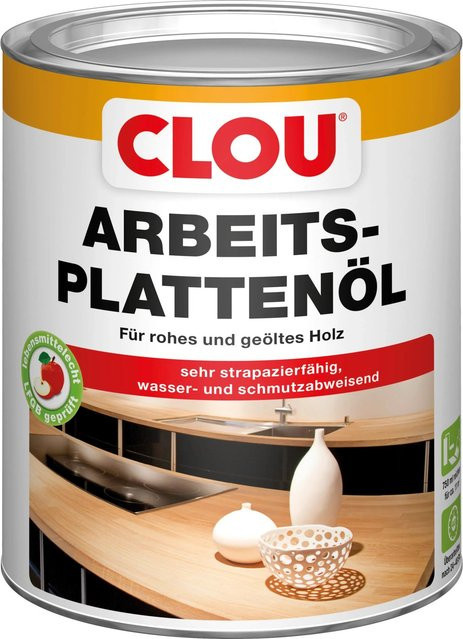 Clou Arbeitsplatten-Öl transparent, wasserabweisend und lebensmittelecht, 750 ml - Bild 1