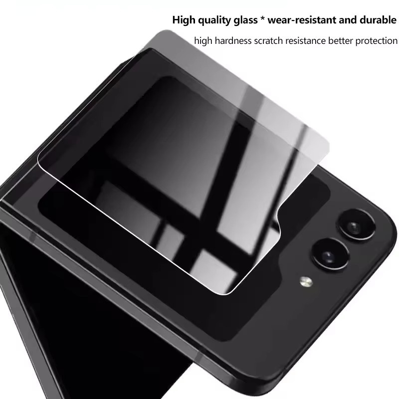 9H Anti-Spionage-Sichtschutzfolie aus gehärtetem Glas für Samsung Galaxy Z Flip 7 SE, Z Flip 7, Z Flip 6 und Z Flip 5 5G, transparent, kratzfest - Bild 4
