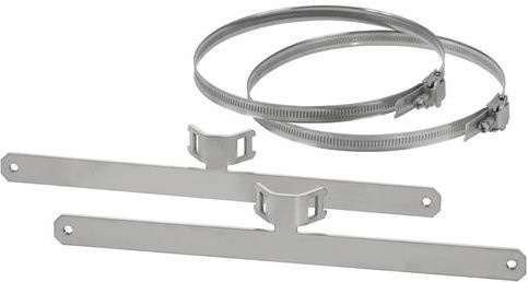 Hensel Mi MB 2 Mastbefestigung in Silber, B: 29,0 cm, H: 4,4 cm - Bild 1