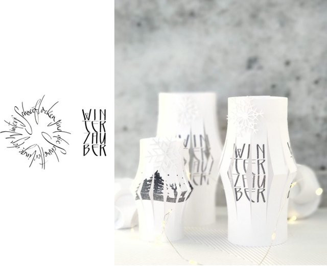 Ziyu Brief Stanzformen und Stempel Set für DIY Scrapbooking und Fotoalben in Weiß - Bild 1