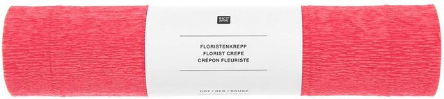 Rico Design Paper Poetry Floristenkrepp in Rot - Bild 1