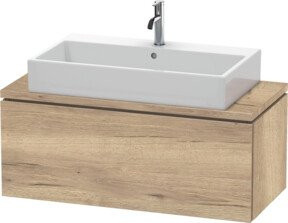 Duravit Waschtischunterschrank Compact L-Cube in Braun mit einem Auszug, Wandmontage, B/T/H: 102 x 47,7 x 40 cm - Bild 1