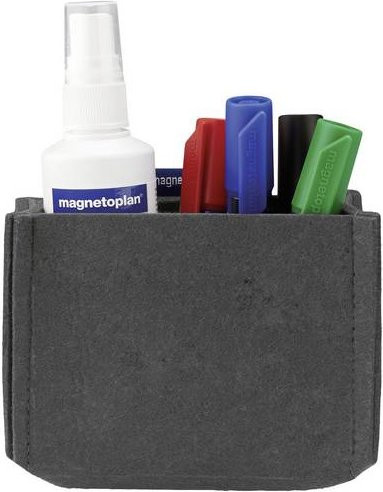 Magnetoplan magnetoTray MEDIUM Stiftehalter magnetisch Grau B/T/H: 13,0 x 6,0 x 10,0 cm - Bild 1