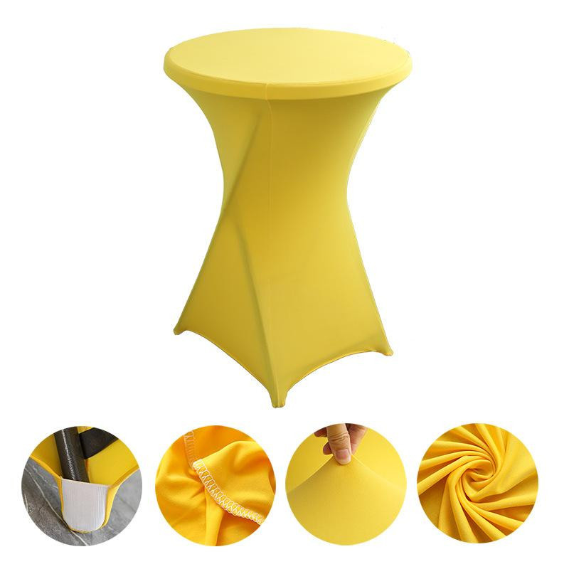 ChicFashion Runde Stretch Tischdecke aus Spandex für Cocktailtische in Königsblau, B/H: 110 x 80 cm - Bild 2
