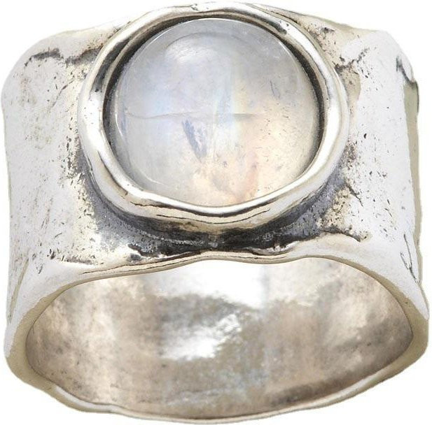 KTJ Ring, Mondstein, Silber, Damen, Vintage - Bild 1