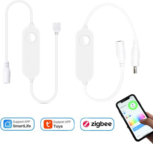 Tuya Zigbee Smart LED-Controller Dimmer für einfarbige, CCT, RGB, RGBW und RGB+CCT LED-Streifen, kompatibel mit App, Alexa und SmartThings - Bild 1