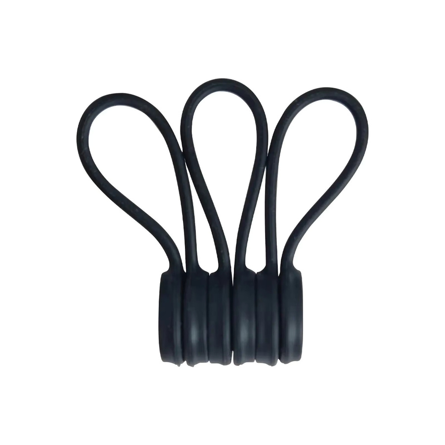 VORTNGLE Magnetische Silikon-Kabelbinder in Weiß, Wiederverwendbare elastische Kabel-Organizer für Zuhause - Bild 2