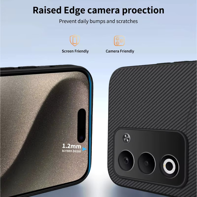 Magnetische Handyhülle mit Kohlefaser-Textur für Xiaomi Redmi Note 13 14 Pro Plus und weitere Modelle, kompatibel mit MagSafe, in Schwarz oder Lila - Bild 3