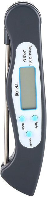 CosyHome Digitales LCD Küchenthermometer mit Sonde zur Fleischtemperaturmessung in Grau - Bild 1