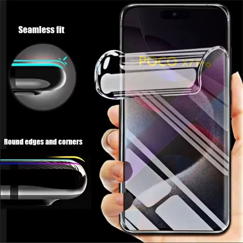 4er-Pack Hydrogel Display Schutzfolie für Xiaomi POCO X7 Pro X6 X5 X4 X3 GT NFC M5 M6 M7 Pro F6 Pro F5 F4 F3 in Transparent - Bild 3