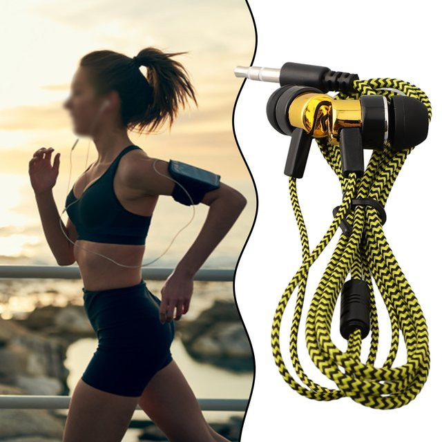 In-Ear-Stereo-Ohrhörer mit Mikrofon und Inline-Steuerung, kabelgebundene Kopfhörer mit 3,5 mm Klinkenanschluss, blau/mehrfarbig - Bild 1