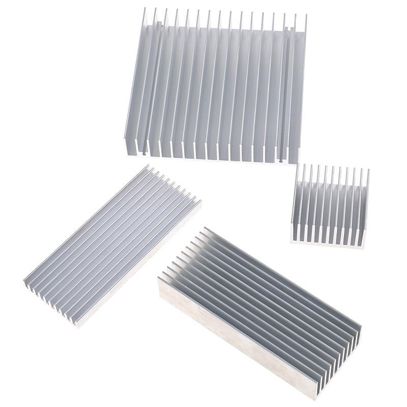 Wisteriah Aluminium-Kühlkörper für Hochleistungs-LED-IC-Chips in Silber, B/T/H: 40 x 40 x 20 mm - Bild 1