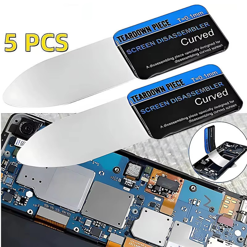 Mrgabwte Metall Handy Bildschirm Öffnungswerkzeug für gebogene LCD-Displays, ultra-dünne flexible Demontagekarte - Bild 2