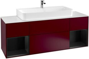 V&B Waschtischunterschrank Finion in Blau mit Lackierung, matt, B/T/H: 160 x 60,3 x 50,1 cm - Bild 1
