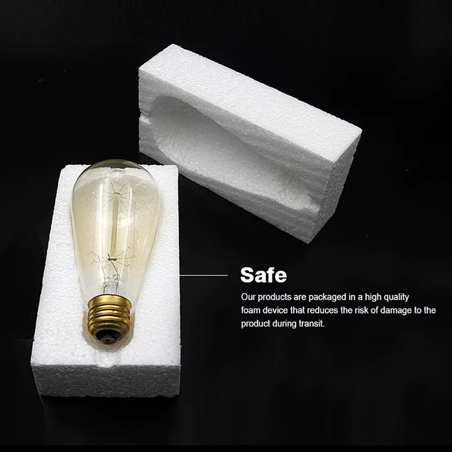 6er Set Retro Edison Glühlampen von PARKSON mit E27 Sockel, transparentes Glas, warmweißes Licht für die Innenbeleuchtung und Dekoration - Bild 2