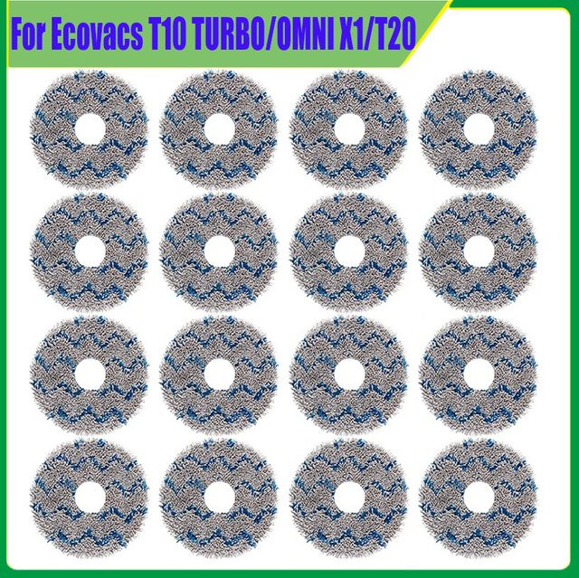 Waschbare Mopp-Pads als Ersatz für Ecovacs T10 TURBO, Deebot X1, OMNI und X1 TURBO T20 Roboter-Staubsauger - Bild 1
