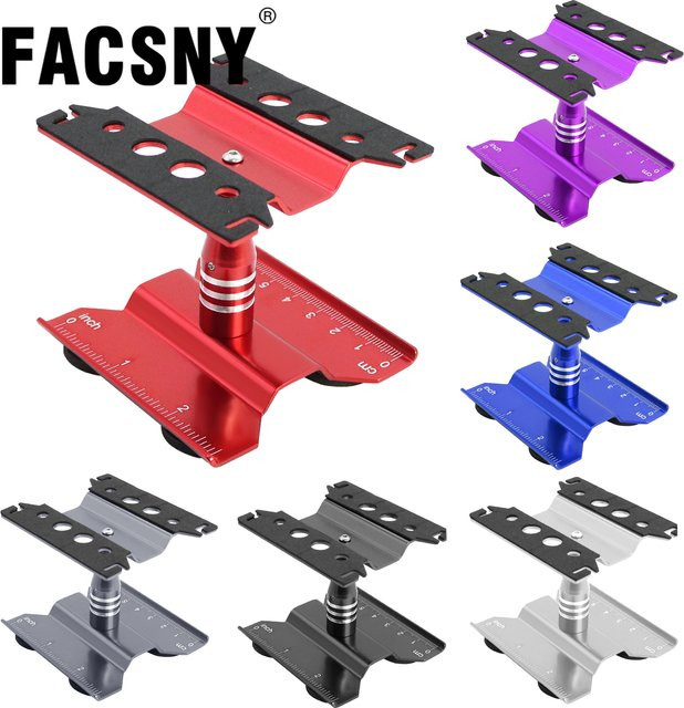 FACSNY Aluminium RC Auto Reparaturständer Workstation, rotierende Plattform, höhenverstellbar - Bild 1