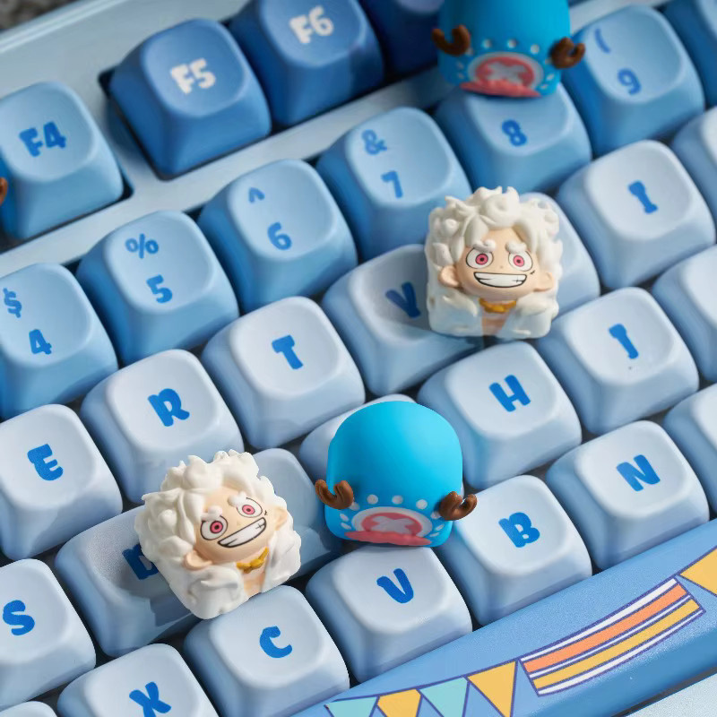 Bandai One Piece Monkey D. Luffy Anime Tastenkappe für mechanische Tastaturen, Multicolor - Bild 3