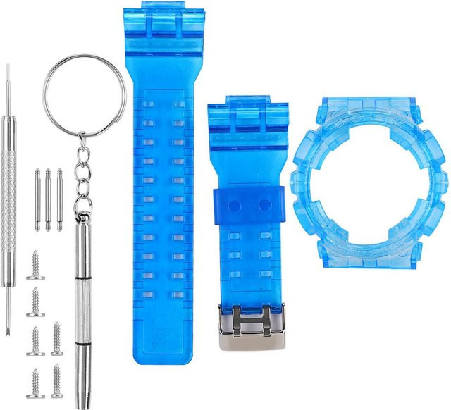 Neoglint Uhrenarmband, Kunststoff, Keramik, blau, Herren - Bild 1