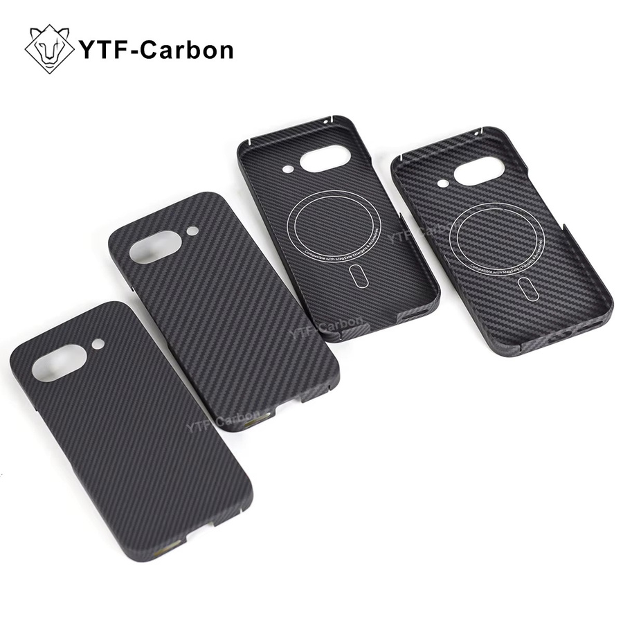 YTF Magnetische Aramidfaser Handyhülle für Google Pixel 10A und 9A in Schwarz - Bild 3