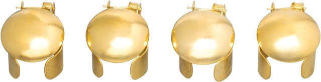 Viva Domo Kerzen-Brenn-Stop aus Metall in Gold, 4 Stück - Bild 1