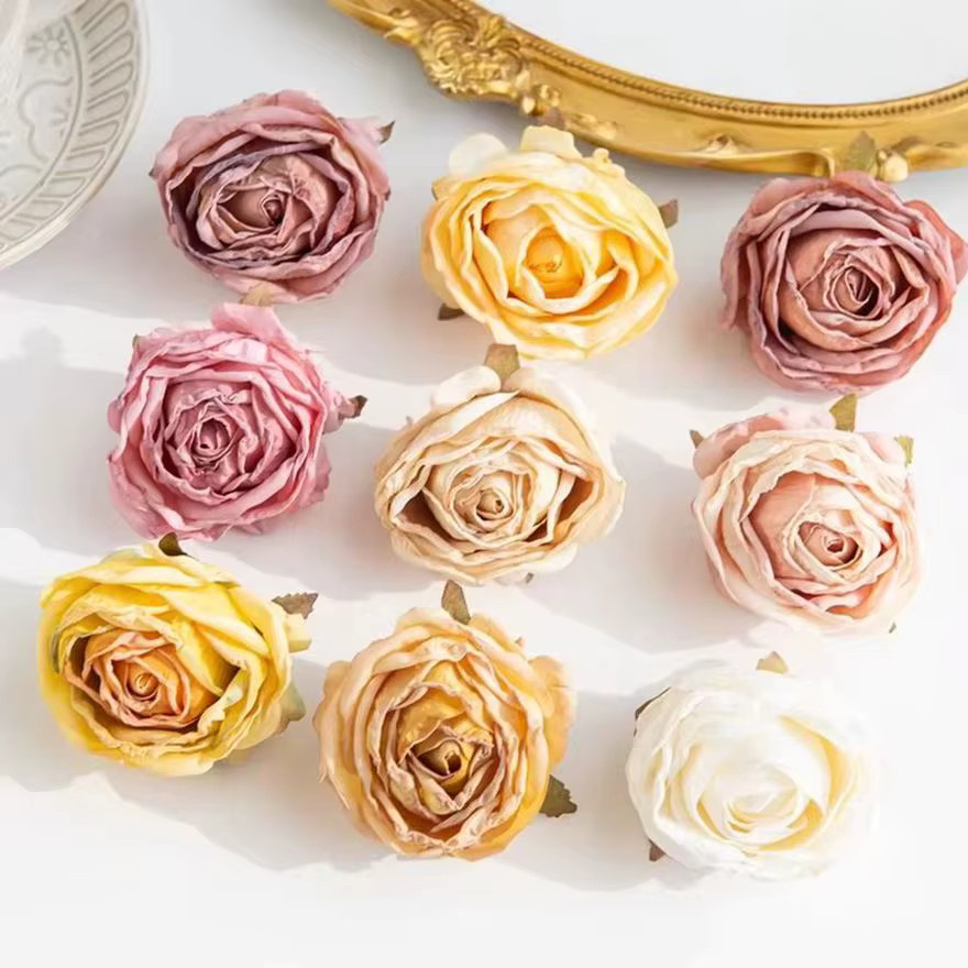 Premium Seidenrosen als künstliche Blumen für Hochzeits-Brautsträuße, Dekokränze und Gartenpartys in Multicolour - Bild 5