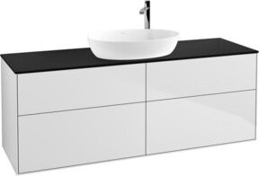 V&B Waschtischunterschrank Finion in Weiß Lack, B/T/H: 160 x 50,1 x 50,1 cm - Bild 1