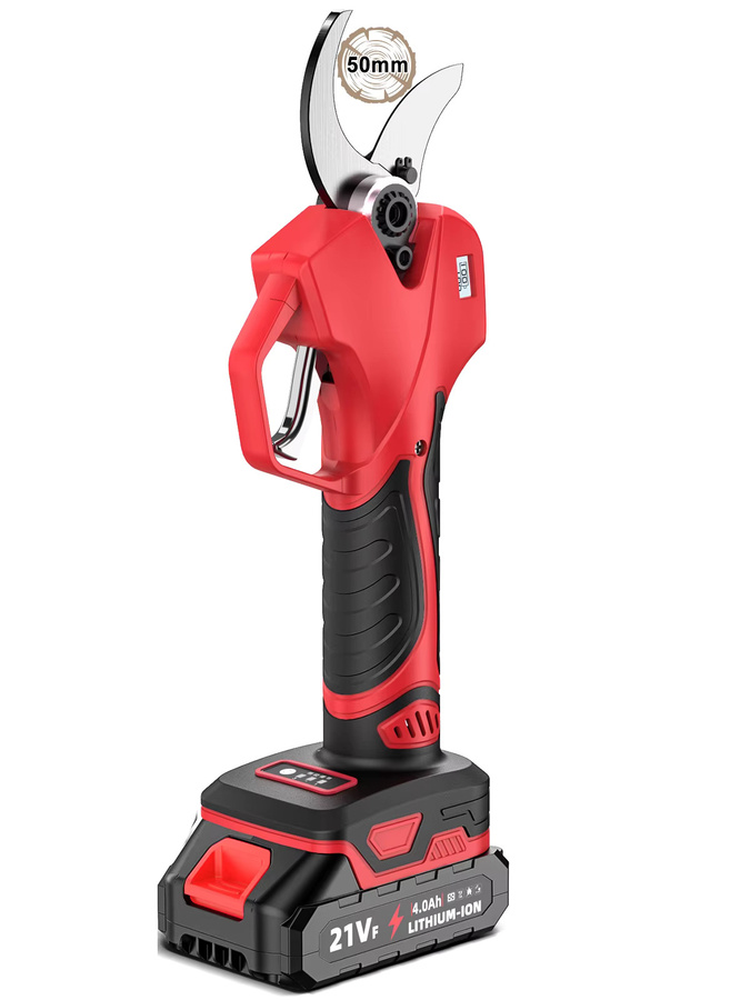 OWJHE Akku-Gartenschere mit bürstenlosem Motor für Makita LXT Akkus, kabellose Elektroschere in Rot für Garten, Obst und Bonsai - Bild 5