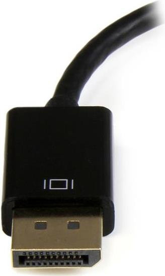 StarTech.com DisplayPort auf HDMI Adapter, aktiver Konverter für Video und Audio, 4k @ 30Hz, Schwarz, DP2HD4KS - Bild 1