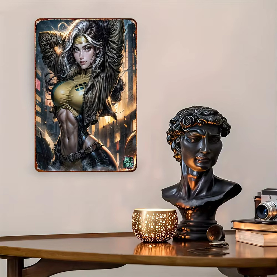 Vintage Metallschild CIFBUY aus Aluminium als Retro Wandkunst für die Garage, Mehrfarbig, Breite: 30,48 cm, Höhe: 20,32 cm - Bild 3