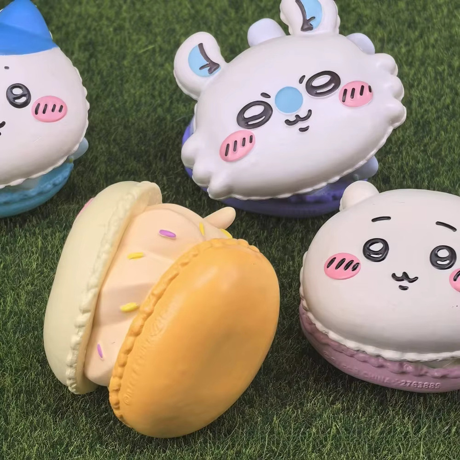jiyi Macaron Blind Box Figur, Usagi Hachiware, Einzelfigur, Tiere - Bild 2