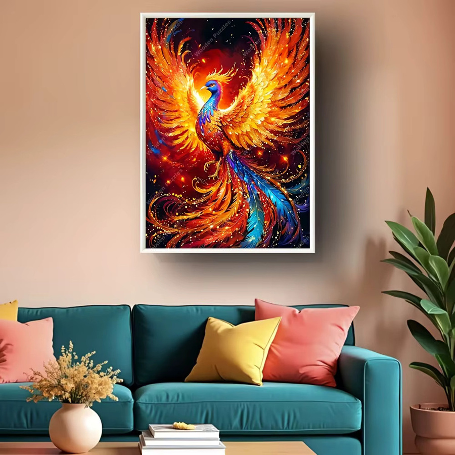 Majestic Phoenix Holzpuzzle, Tiere, Fantasy, Bunt / Mehrfarbig - Bild 5
