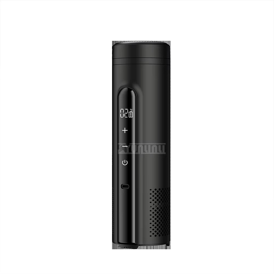 YunlinLi CW-802 Tragbarer Getränkebecher mit Doppelsteuerung für kalte und heiße Getränke in Grau und Schwarz - Bild 4
