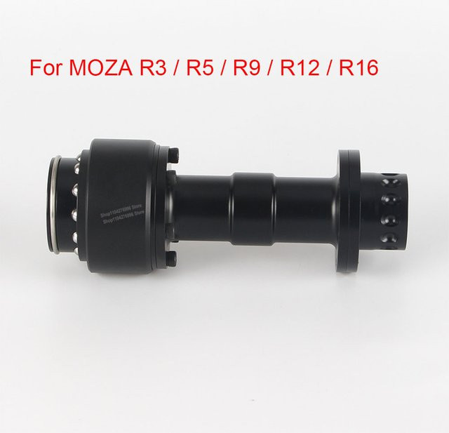 MOZA Rennwagen-Lenkrad Verlängerungsstange aus Aluminiumlegierung in Schwarz für MOZA R3 R5 R9 R12 R16 - Bild 1