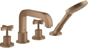 Hansgrohe Axor Citterio Fertigmontageset für die Badewanne mit Randarmatur in Roségold - Bild 1